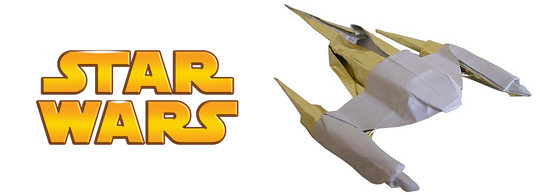 Орігамі: модель винищувача Naboo зі Star Wars